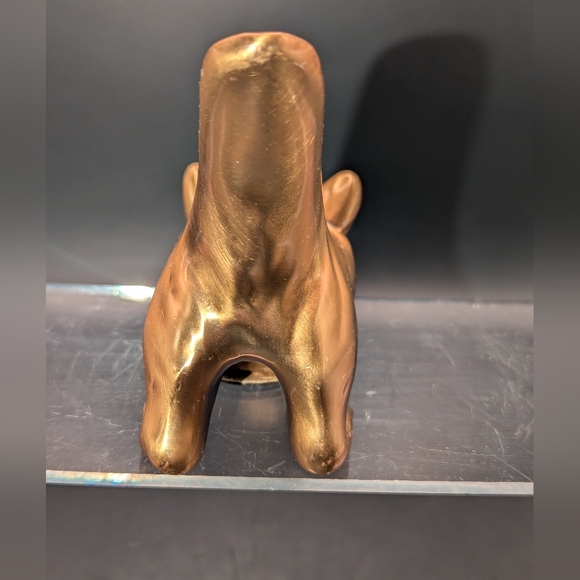 Vintage Ronson Brass Scottie Estate Pipe Rest/Holder - Picture 8 of 11